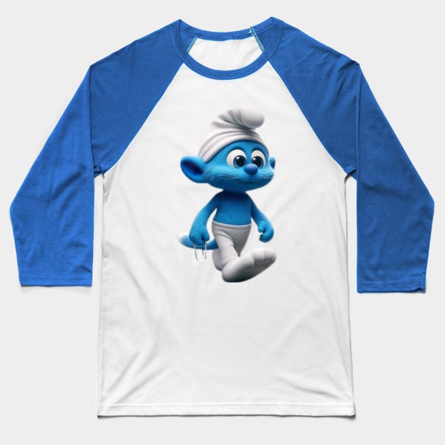 Smurf cat meme Baseball T-Shirt by Fashionkiller1